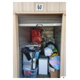 5 IN 1 HEAT PRESS MACHINE- WHITE CUBE STORAGE SHELF- WOOD CHEST- TABLE AIR HOCKEY GAME- NEW PICTURE FRAMES- 9+ STORAGE TOTES OF BLANKETS, STUFFED ANIMALS, TOYS, GAMES, & PUZZLES- 5+ GARBAGE BAGS OF CL