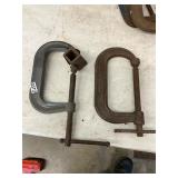 2 large C-clamps