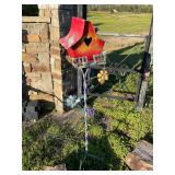 Metal bird house