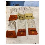 3 pair welding style gloves