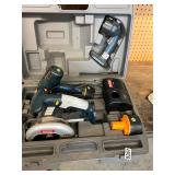 Ryobi -14.4 saw,light, drill, battery, charger