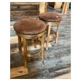 2- swivel barstools
