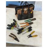 Nut drivers, tool bag- all