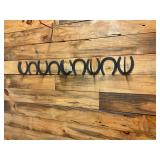 Horseshoe hat rack 42 inches