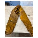 Welding leather upper