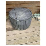 Outdoor storage - round plastic
