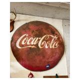 Vintage 36ï¿½ Coca-Cola button sign