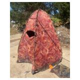 Pop up camo blind