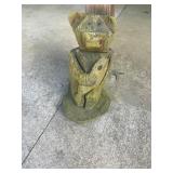 Wood carved bear