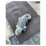 Concrete iguana, lizard decor