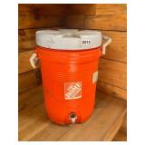 Orange 5 gallon water cooler