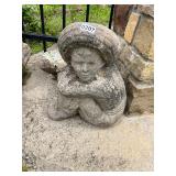 Concrete sitting man