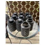 10- solar and candle holder lights