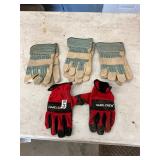 5 pair working gloves