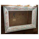 Wood distressed mirror