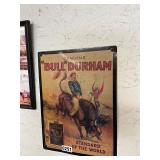 Bull Durham tin sign