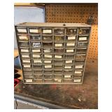 60 storage bin and contents