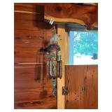 Buffalo and feather wind chime- glass