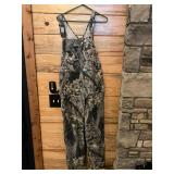 Camouflage mossy oak bib overalls m/l