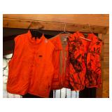 3- orange safety hunting vests
