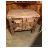 Wood cabinet with storage