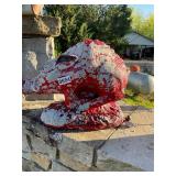 Concrete Razorback statue