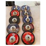 10- grinder wheels/ flap discs