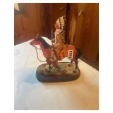 Indian chief on horseback figure