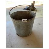 Galvanized bucket