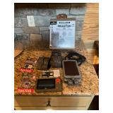 Cellular camera, solar panel, card, reader, discs
