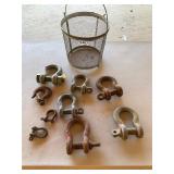 9- assorted D rings