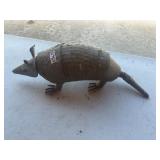 Metal armadillo, decor