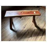 Wood bench