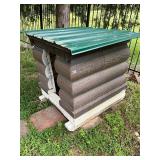 Dog house with metal roof