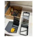 Box of assorted drillbits