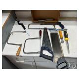 Lot assorted saws