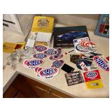 NHRA Stickers, pins, patches