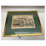 Framed army fighting picture