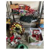 Lot Christmas lights, decor all