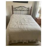 Full size bed, box springs, mattress