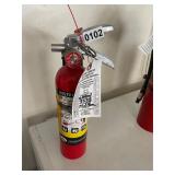 Charged fire extinguisher