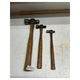 3- ball peen hammers
