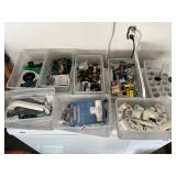 8- totes screws, wall hanging supplies