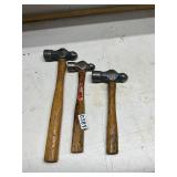 3- ball peen hammers