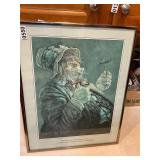 Framed clown, Mel  Johnson.