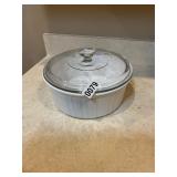 Round Corning ware covered dish