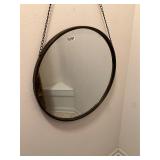 Round hanging mirror