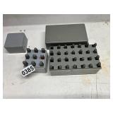 Letters and number punch set