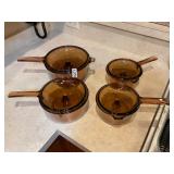 4 piece vision wear pots with lids