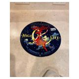Miller highlife round sign ï¿½ metal